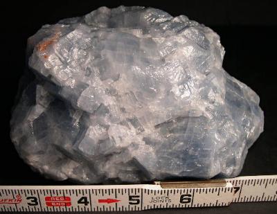 Large Blue Calcite Mineral Display Specimen Mexico - Click Image to Close