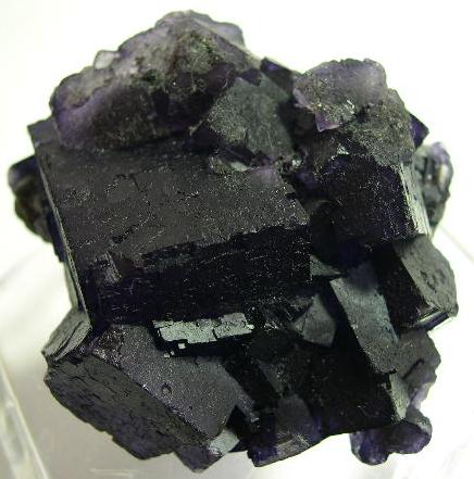 Purple Fluorite Mineral Specimen Muzquiz Mine Mexico - Click Image to Close